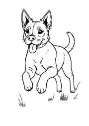 Dog Pia Coloring Book EA6568E2 (12 Coloring Pages)