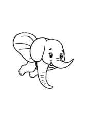 Elephant Klea Coloring Book 566ADB66 (12 Coloring Pages)