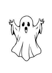 Ghosts Coloring Book 11E1740C (12 Coloring Pages)