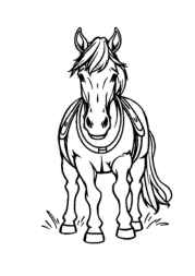 Horses Coloring Book C199DC0D (12 Coloring Pages)