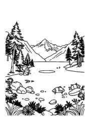 Lake Houses Coloring Book 5F97579B (12 Coloring Pages)