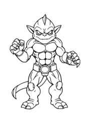 Mutants Coloring Book 392886EA (12 Coloring Pages)