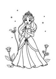 Princess Lily Coloring Book 2141A444 (12 Coloring Pages)