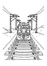 Trains Coloring Book 3DA2E876 (12 Coloring Pages)