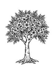 Trees Coloring Book 576BD964 (12 Coloring Pages)