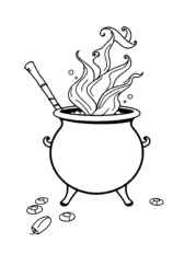 Witches Coloring Book D9AA6B6A (12 Coloring Pages)