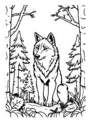 Wolf Penny Coloring Book A6EA3742 (12 Coloring Pages)