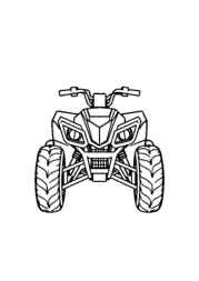 ATVs and Quads Coloring Book 1190F177 (12 Coloring Pages)