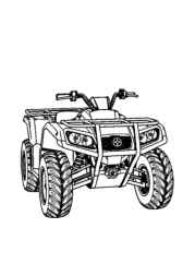 ATVs and Quads Coloring Book 1190F177 (12 Coloring Pages)