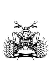 ATVs and Quads Coloring Book 1190F177 (12 Coloring Pages)