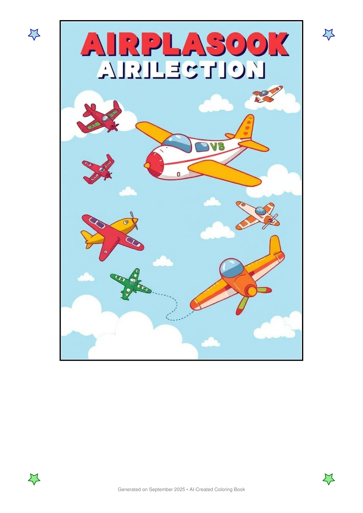 Airplanes Coloring Book 253CA28D (12 Coloring Pages)