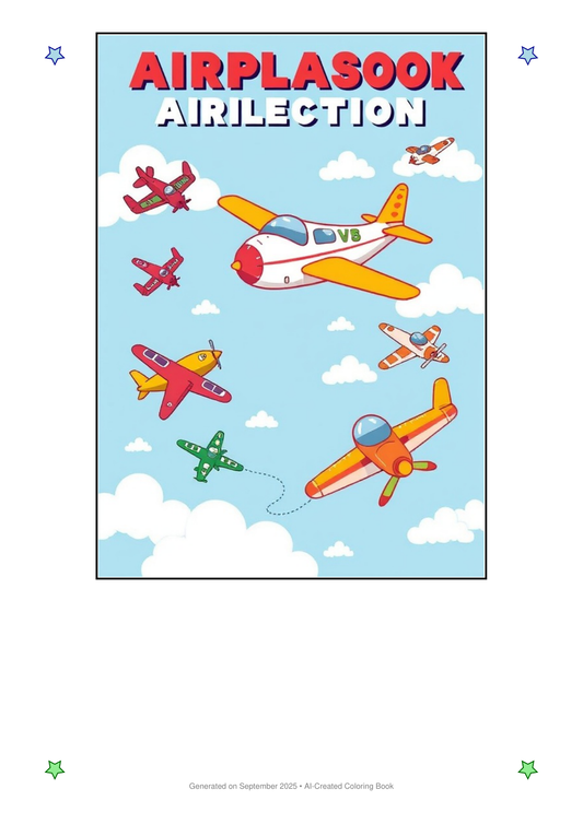 Airplanes Coloring Book 253CA28D (12 Coloring Pages)