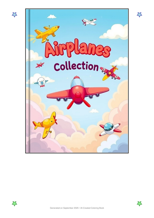 Airplanes Coloring Book 481A5D15 (12 Coloring Pages)