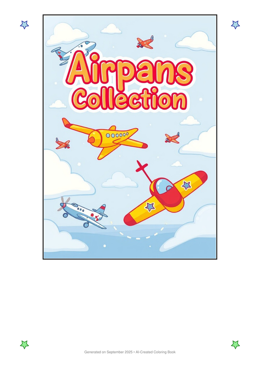 Airplanes Coloring Book FEDF77E9 (12 Coloring Pages)