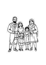 Albanian Culture Coloring Book 05C1B10B (12 Coloring Pages)