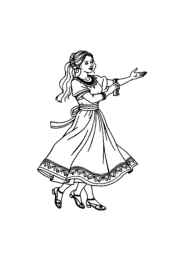 Albanian Culture Coloring Book 05C1B10B (12 Coloring Pages)