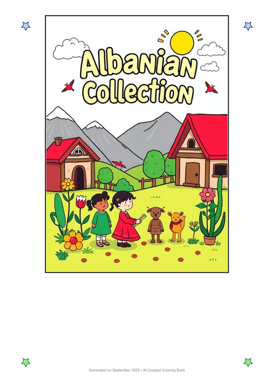 Albanian Culture Coloring Book B2AB09F7 (12 Coloring Pages)