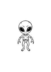 Aliens Coloring Book D452E340 (12 Coloring Pages)