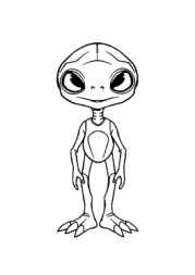 Aliens Coloring Book D452E340 (12 Coloring Pages)