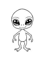 Aliens Coloring Book D452E340 (12 Coloring Pages)