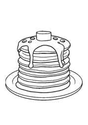 American Food Coloring Book 7137D6A8 (12 Coloring Pages)