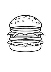 American Food Coloring Book 7137D6A8 (12 Coloring Pages)
