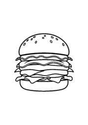 American Food Coloring Book A911BE94 (12 Coloring Pages)