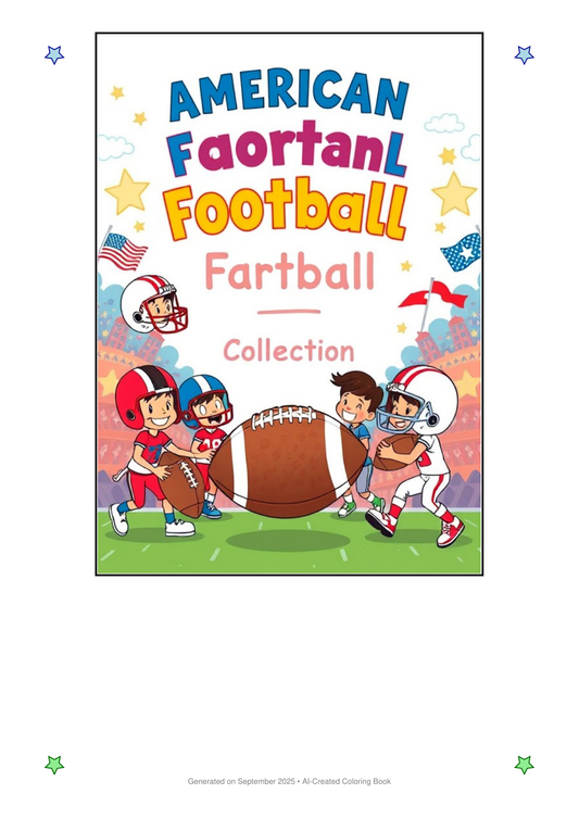 American Football Coloring Book F7DC7D07 (12 Coloring Pages)