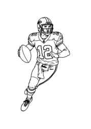American Football Coloring Book F7DC7D07 (12 Coloring Pages)