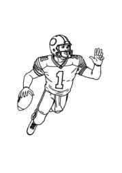 American Football Coloring Book F7DC7D07 (12 Coloring Pages)
