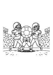 American Football Coloring Book F7DC7D07 (12 Coloring Pages)