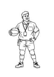 American Football Coloring Book F7DC7D07 (12 Coloring Pages)