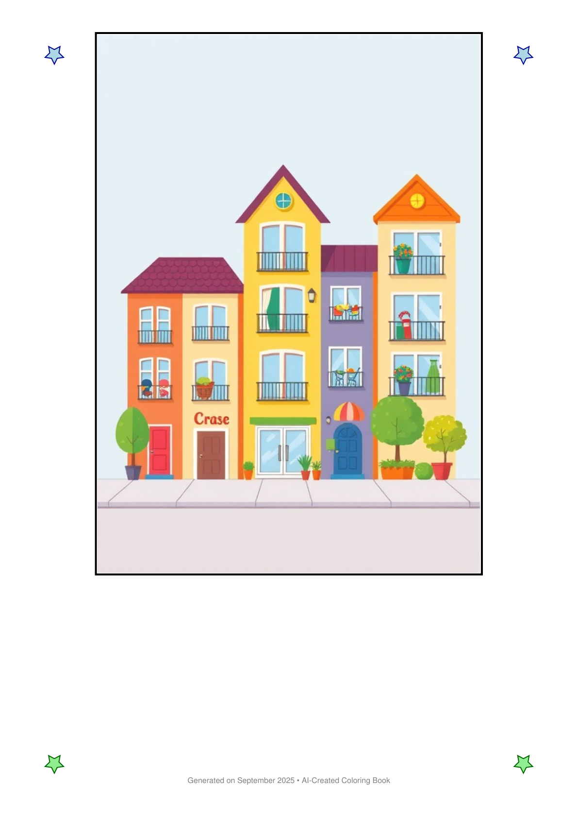 Apartments Coloring Book 666EB952 (12 Coloring Pages)