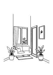 Apartments Coloring Book 666EB952 (12 Coloring Pages)