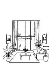 Apartments Coloring Book 666EB952 (12 Coloring Pages)