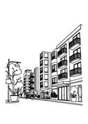 Apartments Coloring Book 666EB952 (12 Coloring Pages)