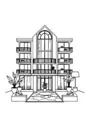 Apartments Coloring Book 666EB952 (12 Coloring Pages)