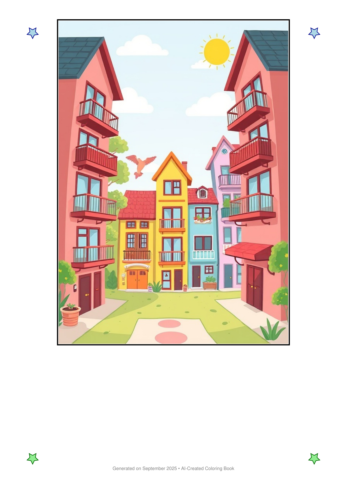Apartments Coloring Book 9FE90862 (12 Coloring Pages)