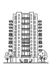 Apartments Coloring Book 9FE90862 (12 Coloring Pages)