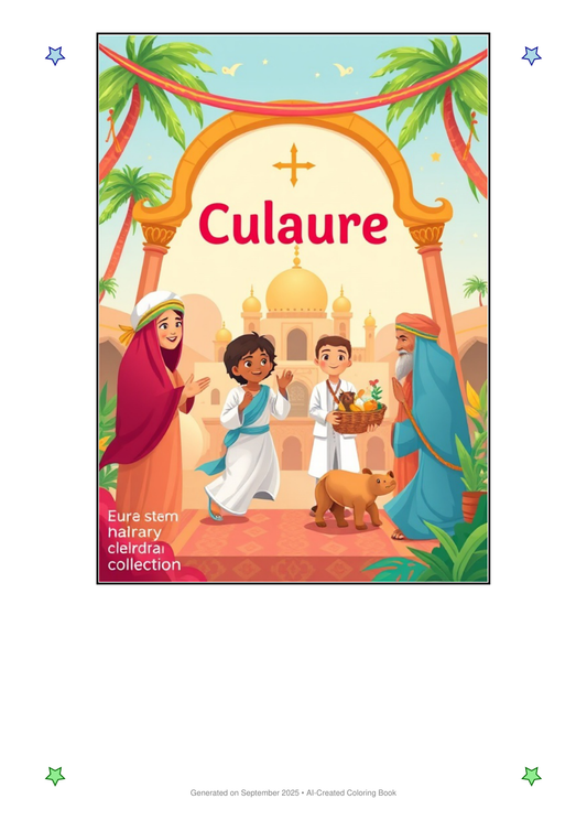 Arabian Culture Coloring Book B75E54E4 (12 Coloring Pages)