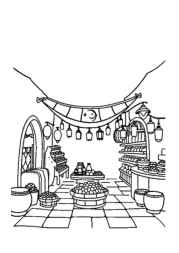 Arabian Culture Coloring Book DDA2BC6B (12 Coloring Pages)