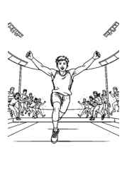 Athletics Coloring Book 344643DE (12 Coloring Pages)