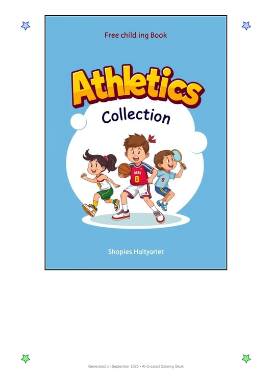 Athletics Coloring Book A8590063 (12 Coloring Pages)