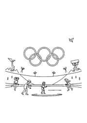 Athletics Coloring Book A8590063 (12 Coloring Pages)