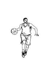 Basketball Coloring Book 03F781DE (12 Coloring Pages)