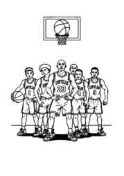 Basketball Coloring Book 03F781DE (12 Coloring Pages)