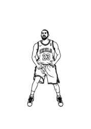 Basketball Coloring Book 03F781DE (12 Coloring Pages)