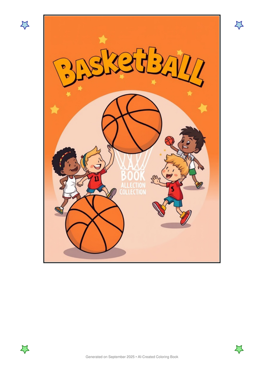 Basketball Coloring Book 288603F0 (12 Coloring Pages)