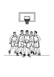 Basketball Coloring Book 288603F0 (12 Coloring Pages)