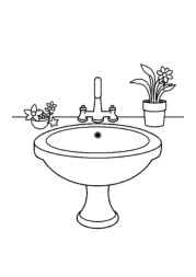 Bathroom Coloring Book 075BF453 (12 Coloring Pages)